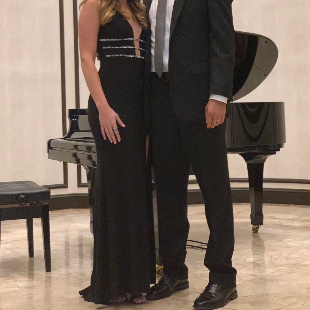 Black evening gown
